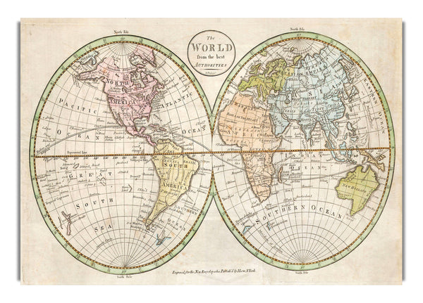 Map Of The World Pre American Map