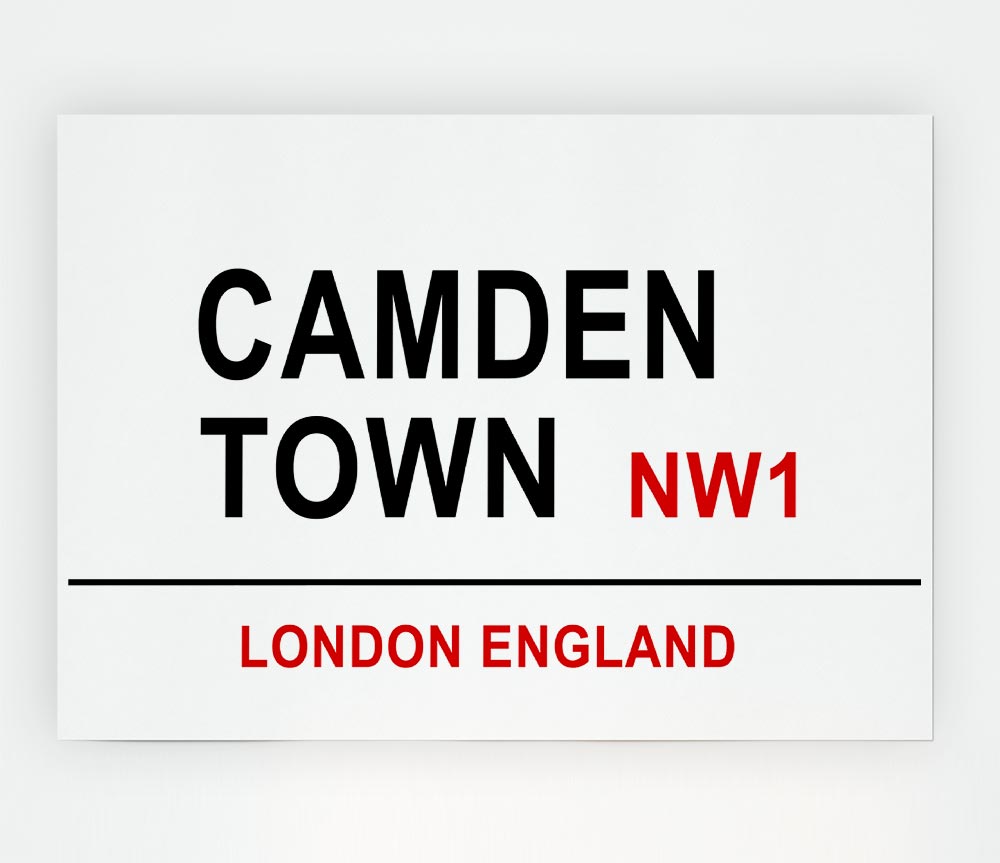 Camden Town Signs Print Poster Wall Art