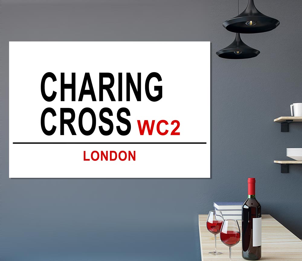 Charing Cross Signs Print Poster Wall Art