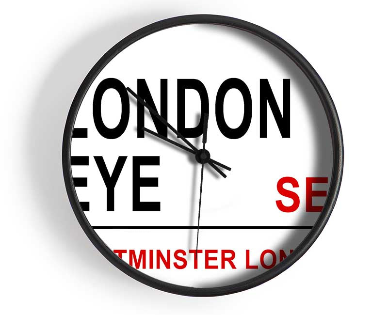 London Eye Signs Clock - Wallart-Direct UK