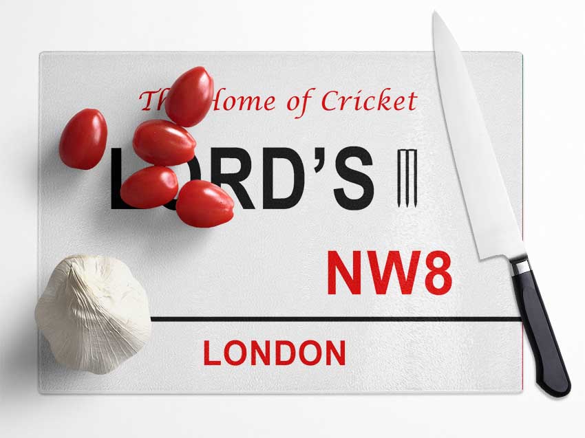 Lords Signs Glass Chopping Board