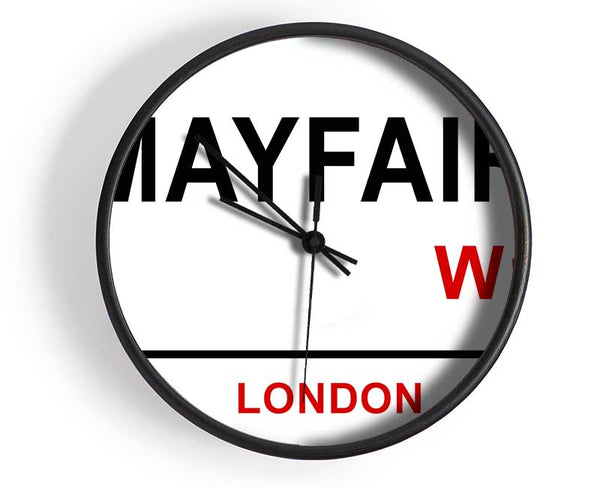 Mayfair Signs Clock - Wallart-Direct UK