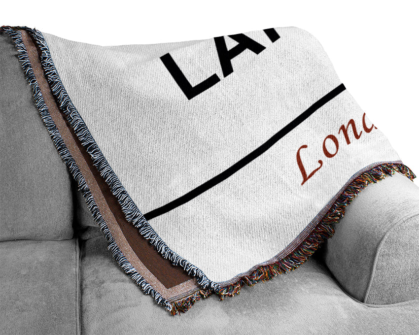 White Hart Lane Signs Woven Blanket