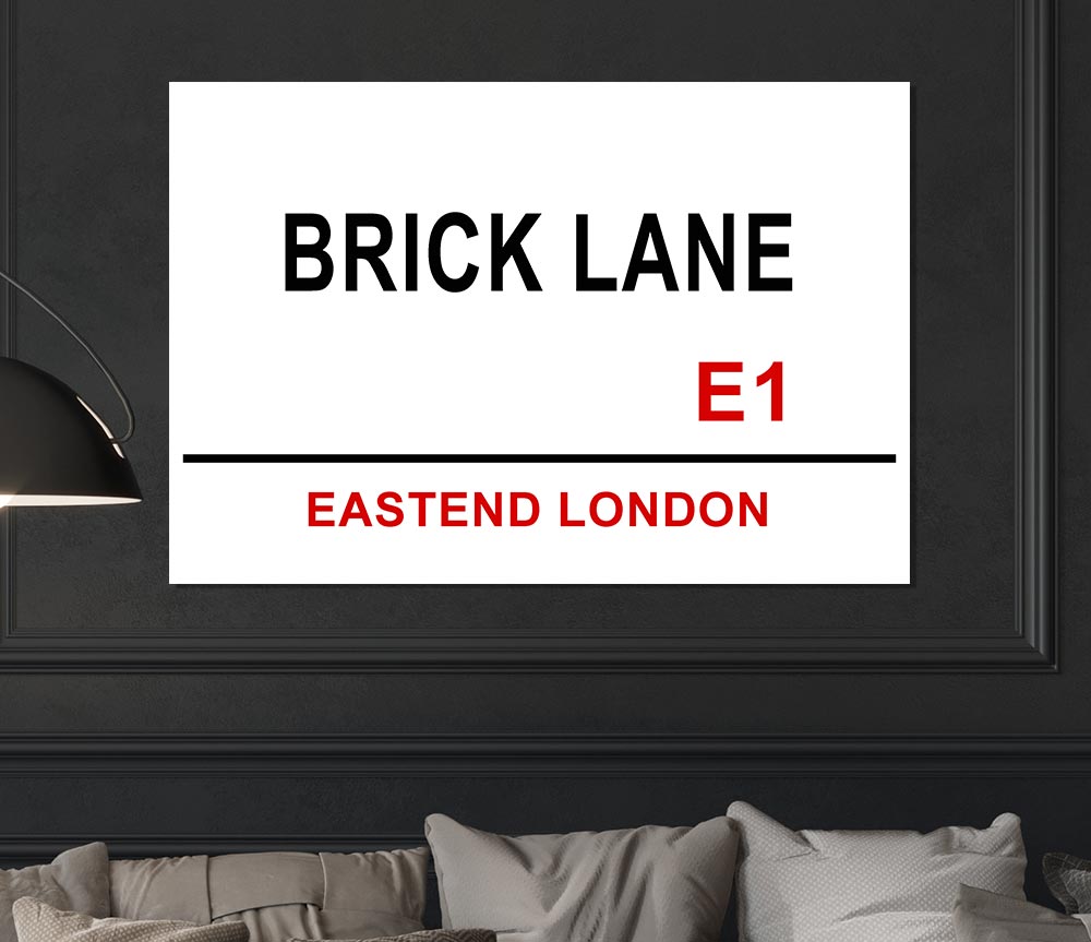 Brick Lane Signs Print Poster Wall Art