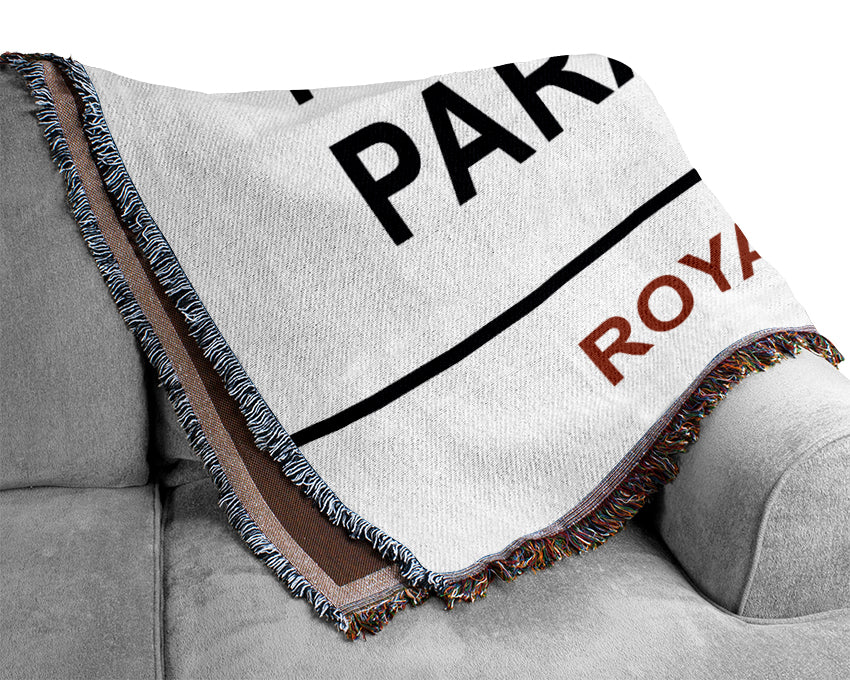 Horse Guards Parade Signs Woven Blanket