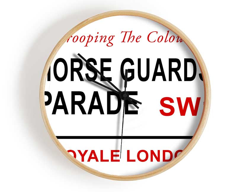 Horse Guards Parade Signs Clock - Wallart-Direct UK