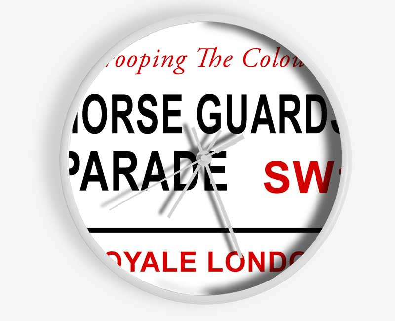 Horse Guards Parade Signs Clock - Wallart-Direct UK