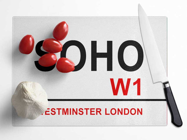 Soho Signs Glass Chopping Board