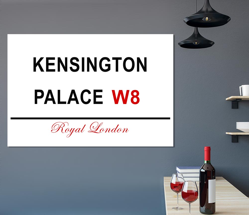 Kensington Palace Signs Print Poster Wall Art