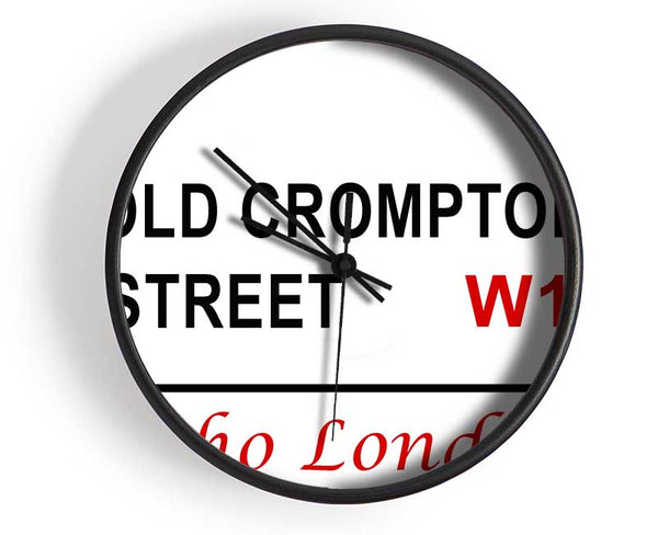 Old Crompton Street Signs Clock - Wallart-Direct UK