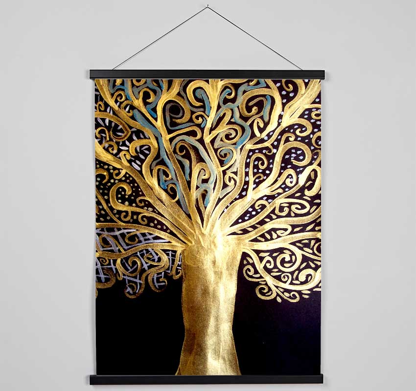 Klimt The Golden Tree Of Life Hanging Poster - Wallart-Direct UK