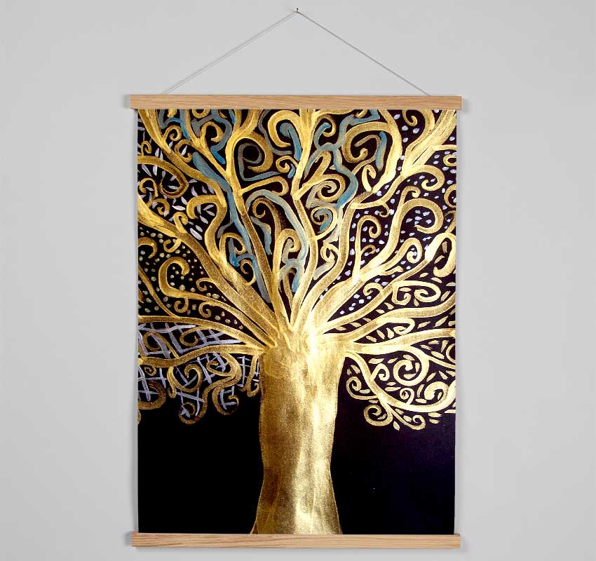 Klimt The Golden Tree Of Life Hanging Poster - Wallart-Direct UK