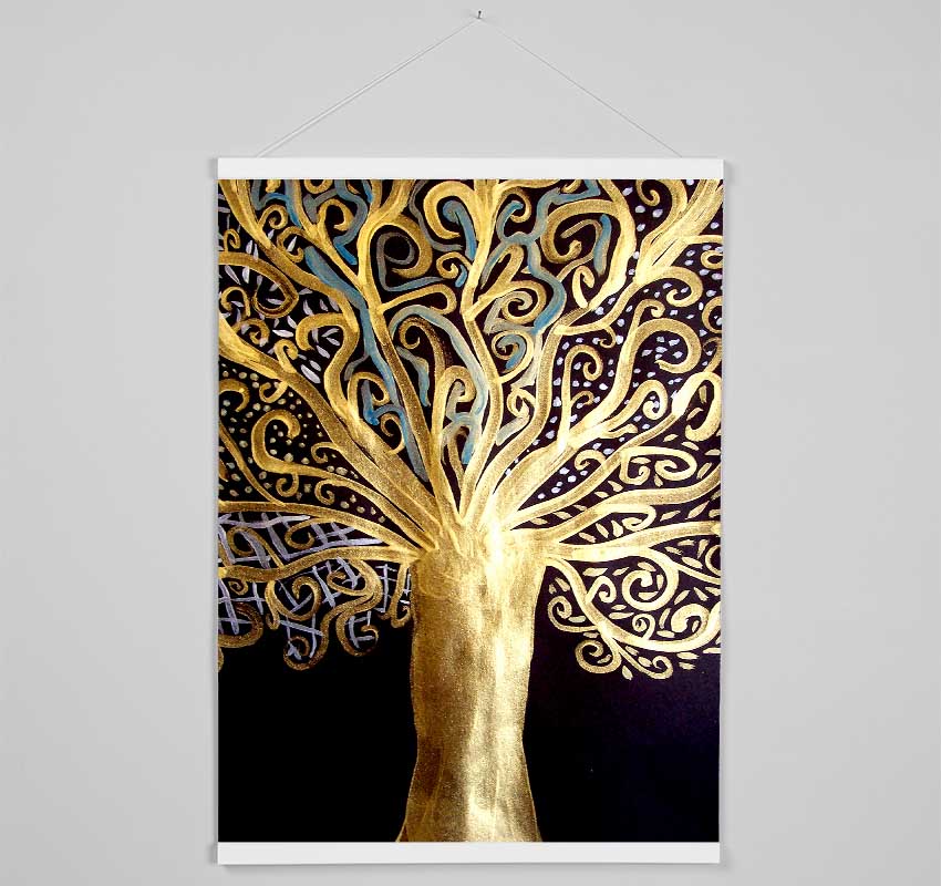 Klimt The Golden Tree Of Life Hanging Poster - Wallart-Direct UK