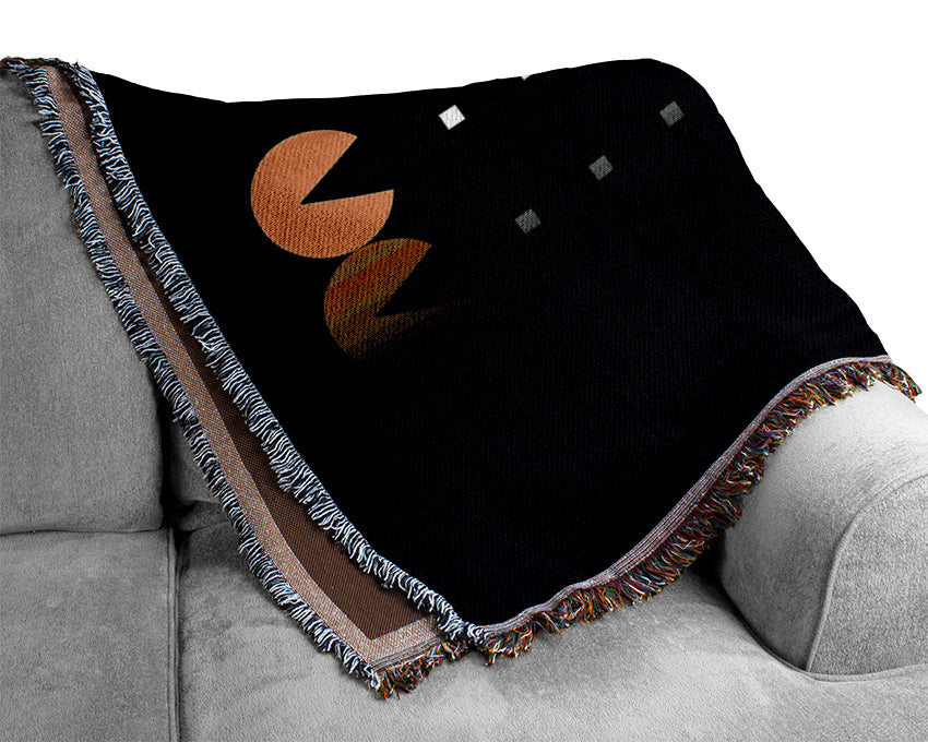 Pacman Ghosts Woven Blanket