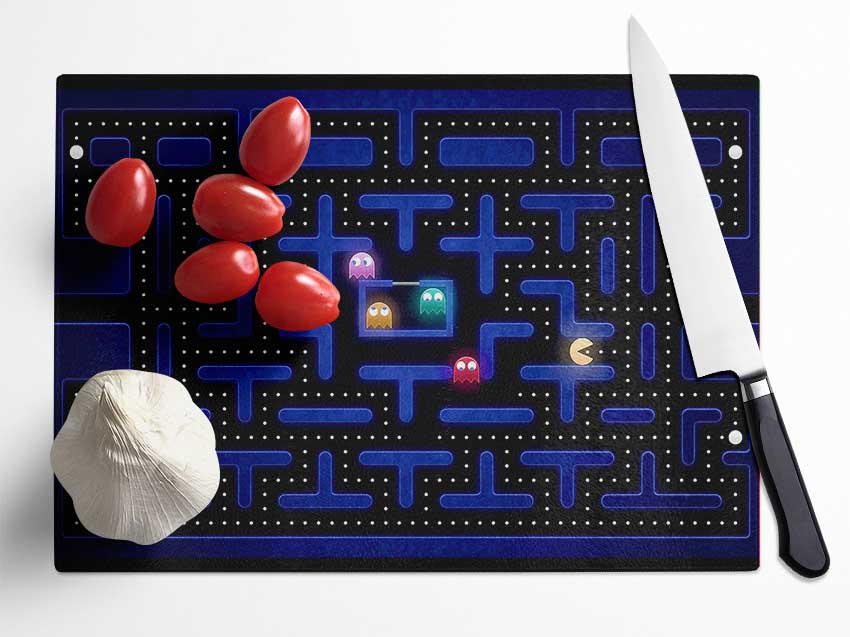 Pacman Glass Chopping Board