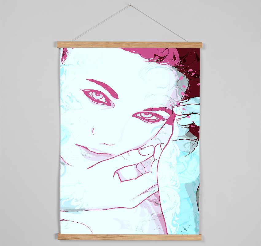 Pink Face Babe Hanging Poster - Wallart-Direct UK