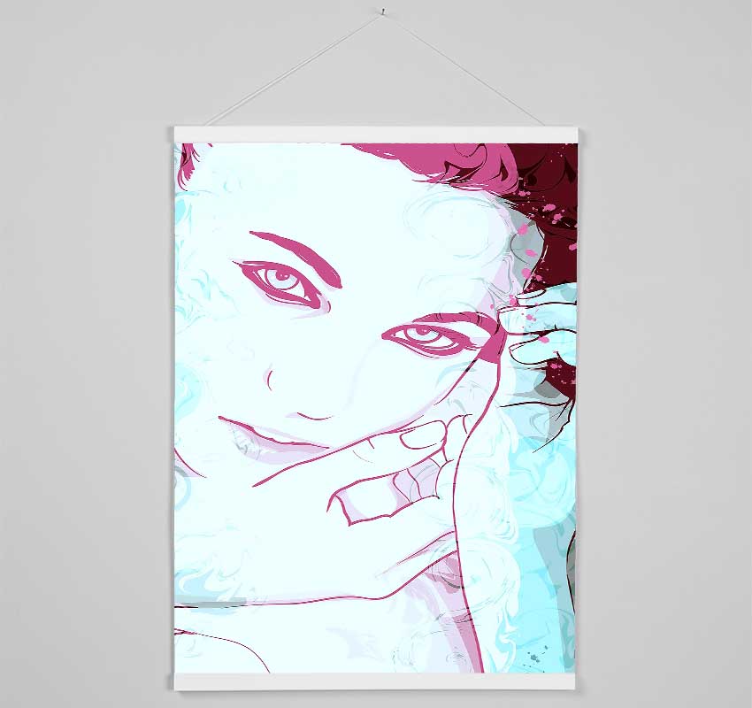 Pink Face Babe Hanging Poster - Wallart-Direct UK