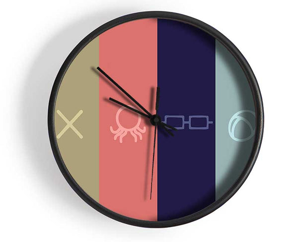 Symbols Clock - Wallart-Direct UK