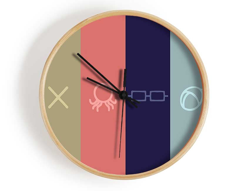 Symbols Clock - Wallart-Direct UK