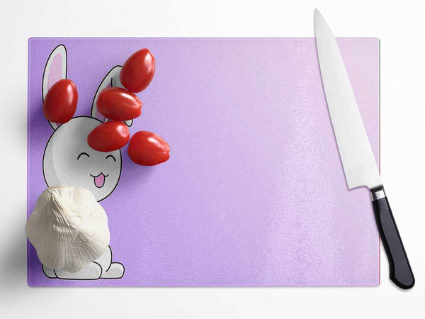 Bunny Glass Chopping Board