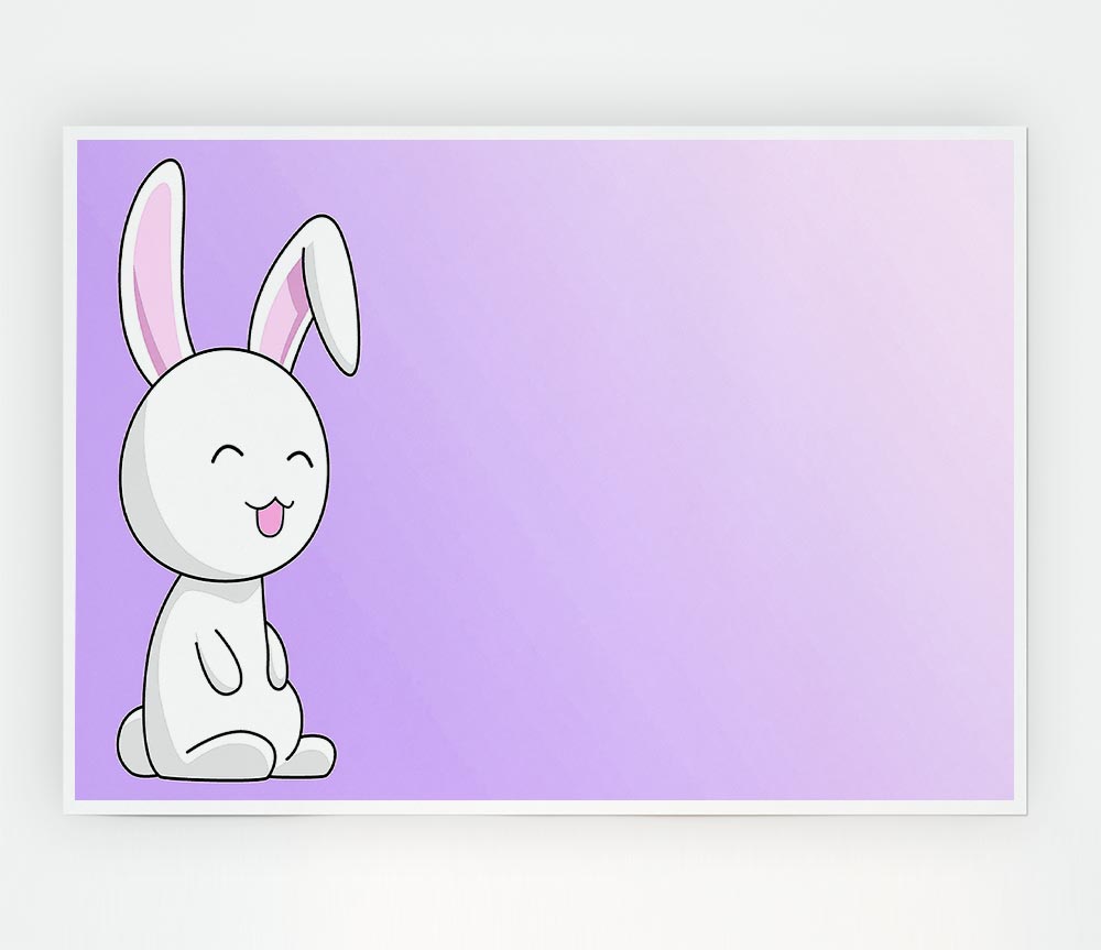 Bunny Print Poster Wall Art