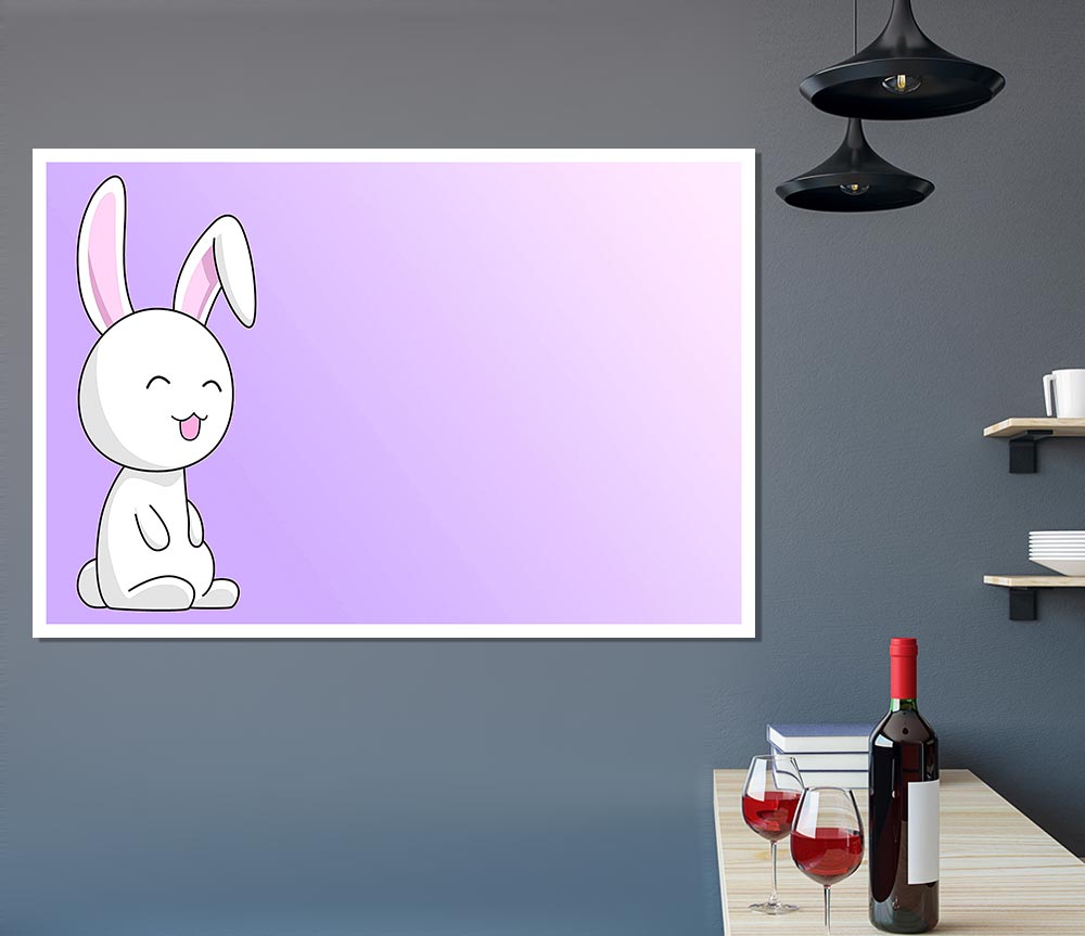 Bunny Print Poster Wall Art