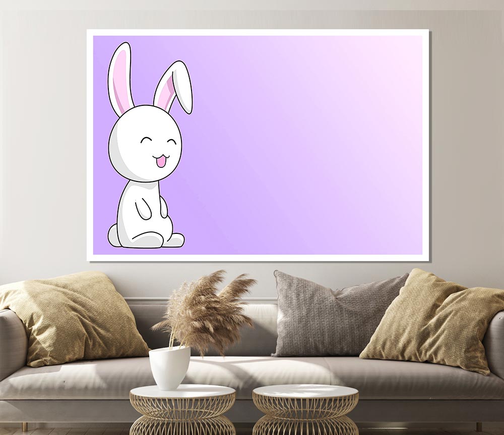 Bunny Print Poster Wall Art