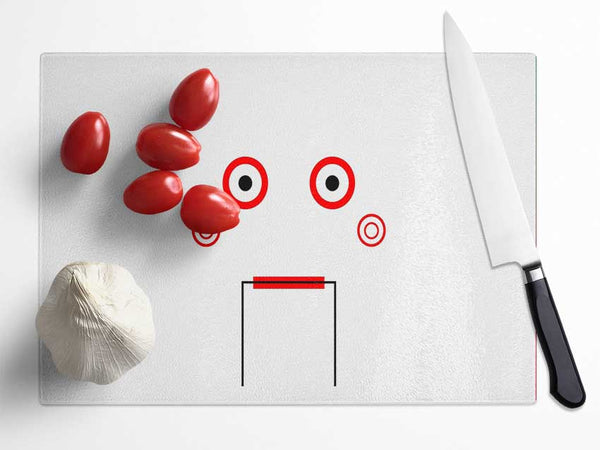 Saw Puppet Background Glass Chopping Board