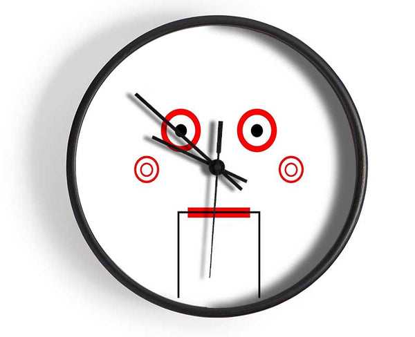 Saw Puppet Background Clock - Wallart-Direct UK