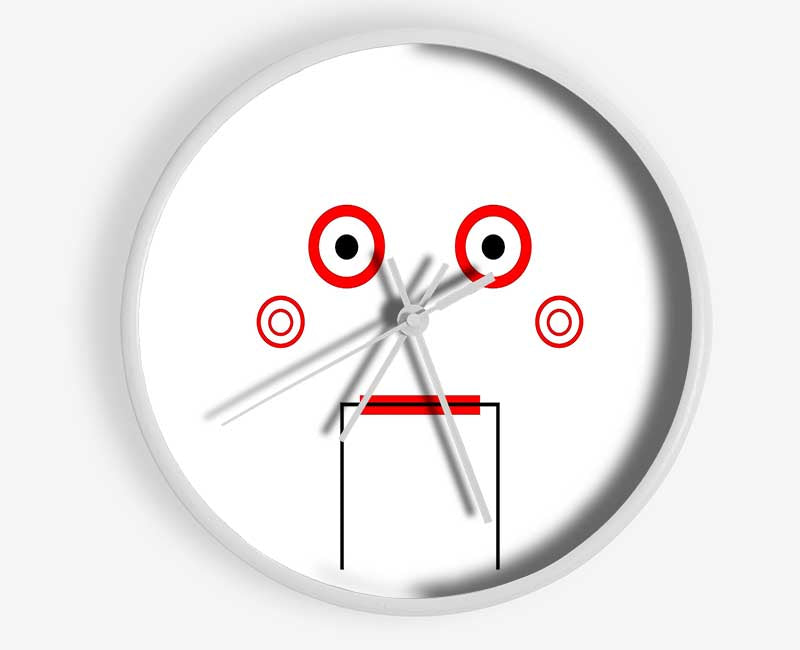 Saw Puppet Background Clock - Wallart-Direct UK