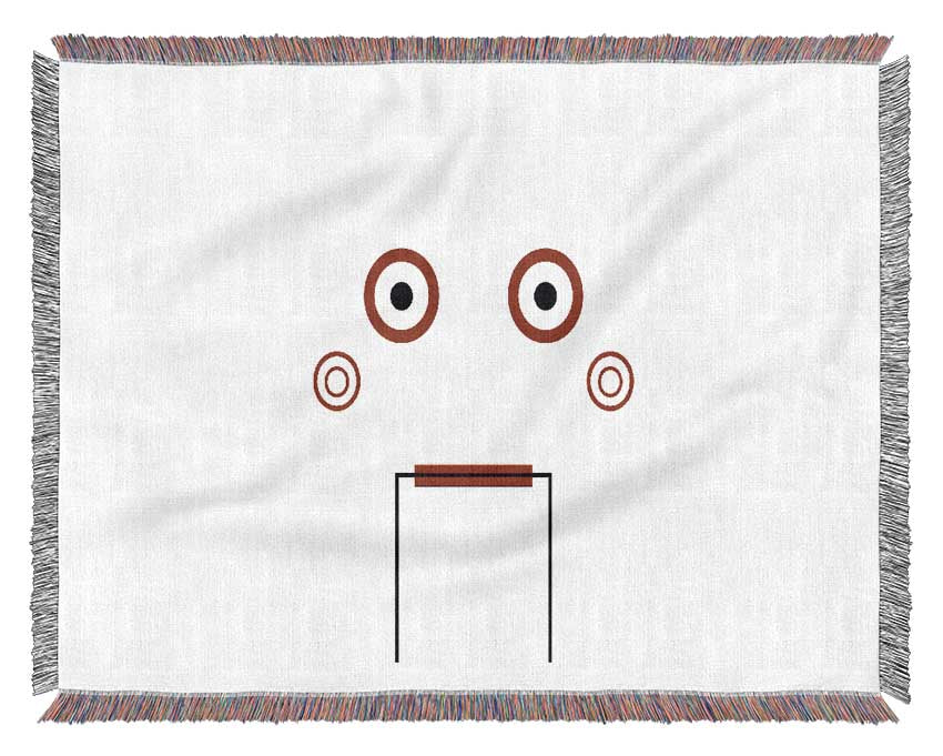 Saw Puppet Background Woven Blanket