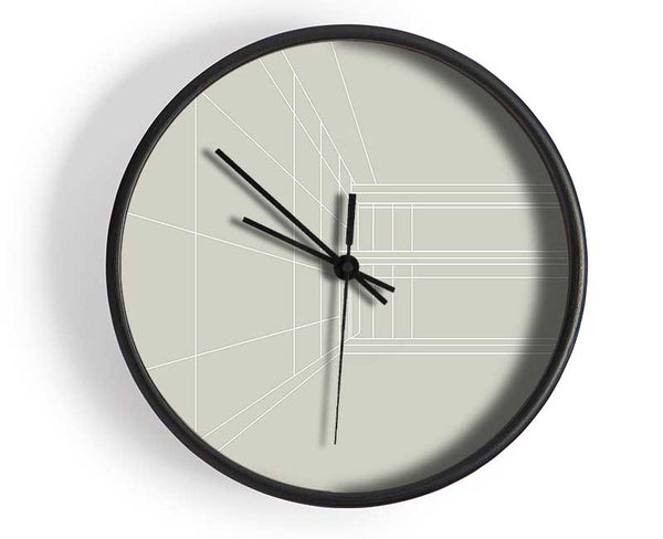 Building Plan Clock - Wallart-Direct UK