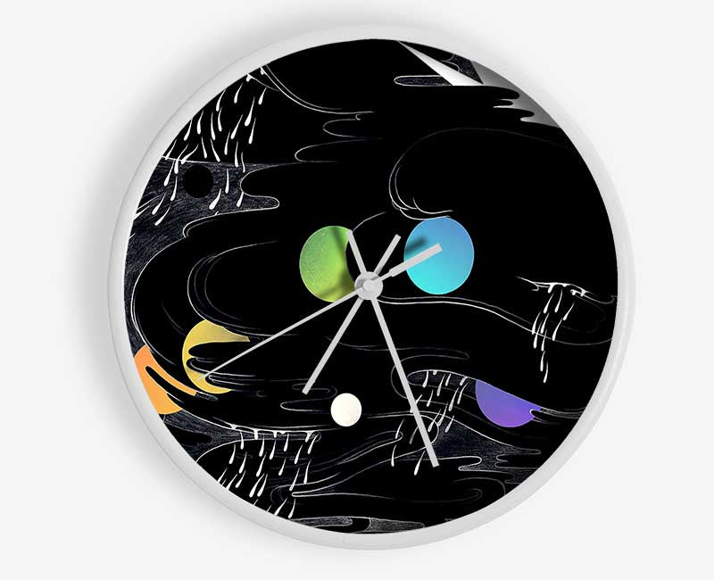 Rain Chakra Clock - Wallart-Direct UK