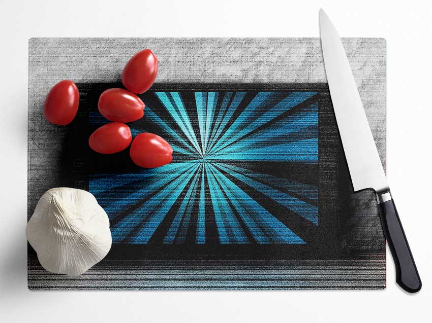 Tv Noise Glass Chopping Board