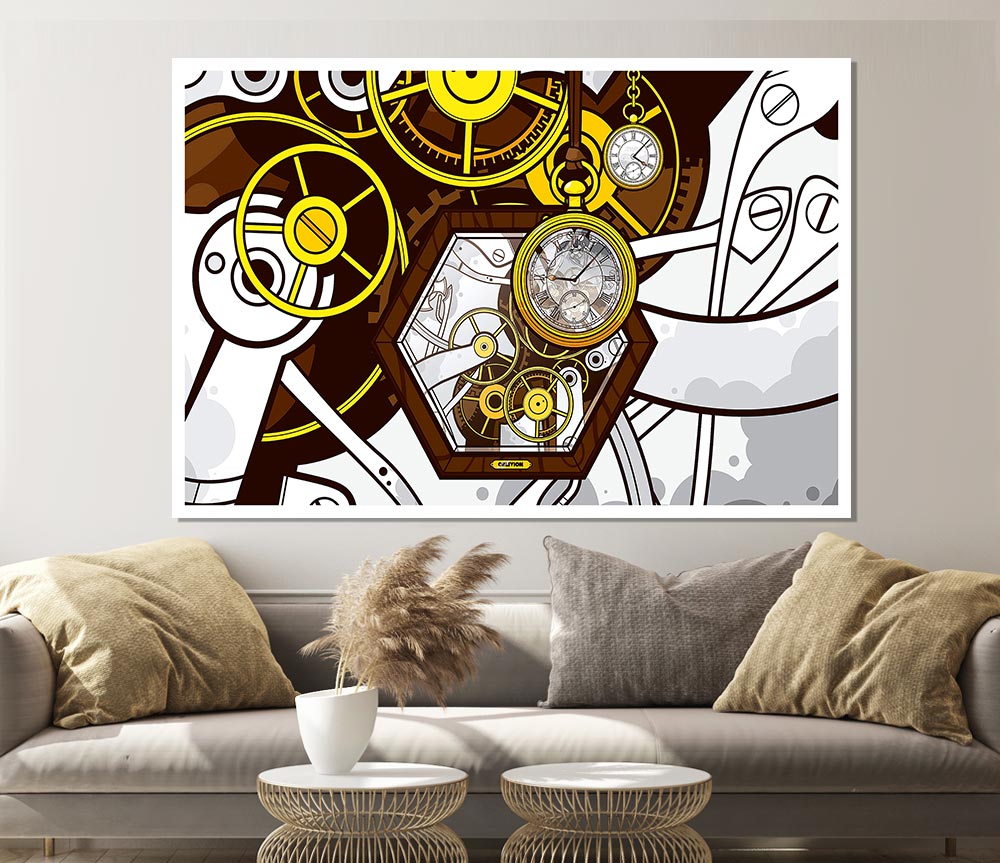 Clocks Print Poster Wall Art