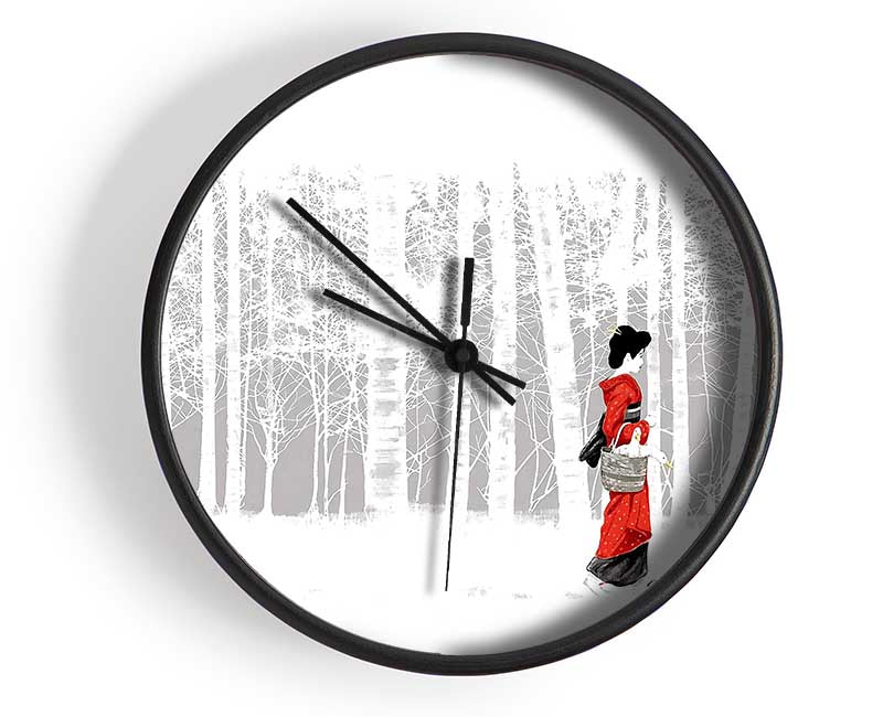 Geisha Clock - Wallart-Direct UK