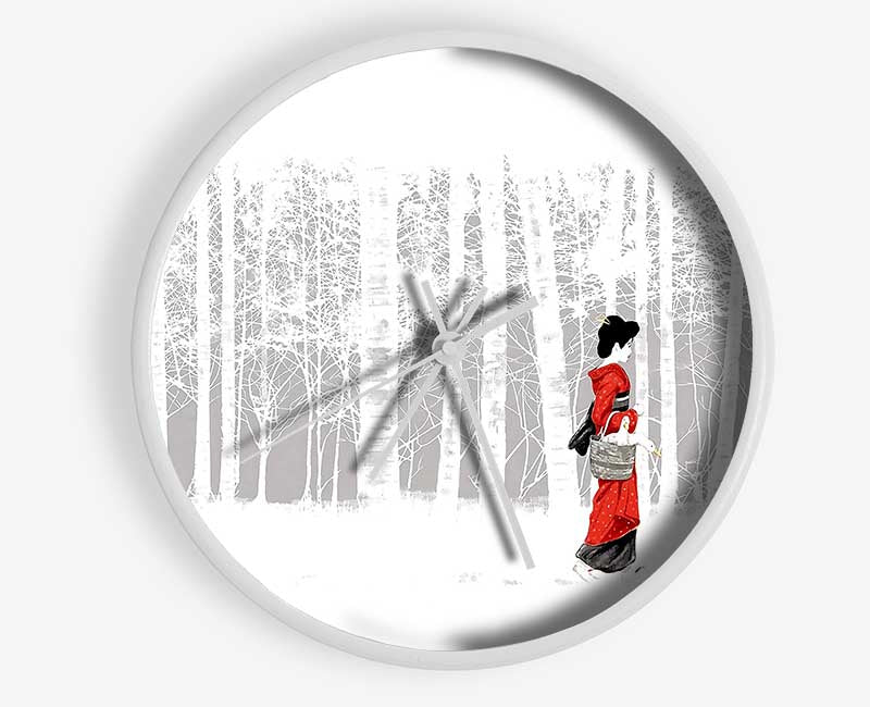 Geisha Clock - Wallart-Direct UK