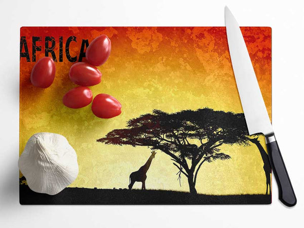 Africa Glass Chopping Board