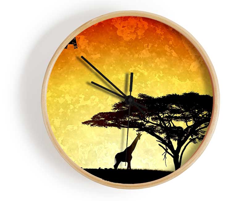 Africa Clock - Wallart-Direct UK