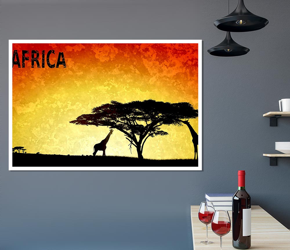 Africa Print Poster Wall Art