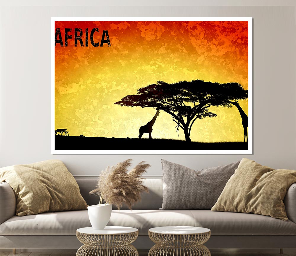 Africa Print Poster Wall Art