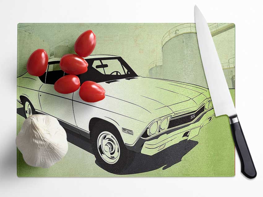 Chevrolet Chevelle Ss Glass Chopping Board