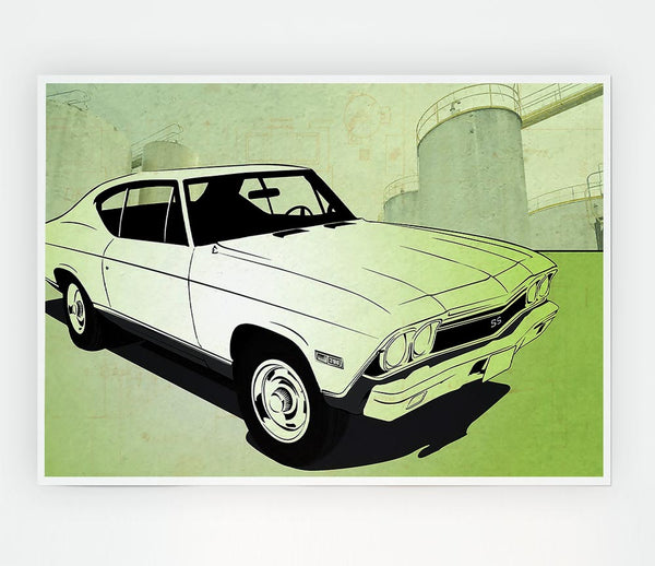 Chevrolet Chevelle Ss Print Poster Wall Art