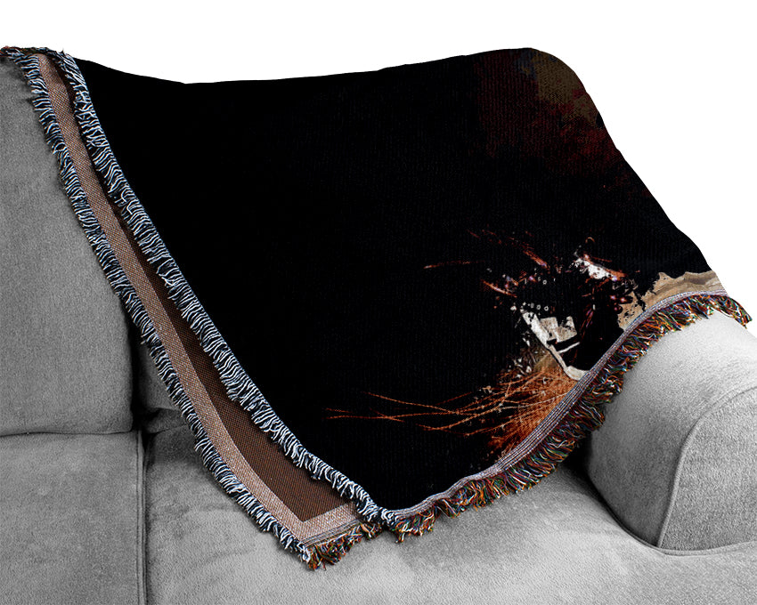 Artistic Human Woven Blanket