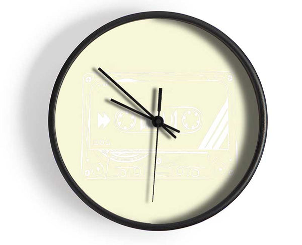 Cassette Tape Vector Art Clock - Wallart-Direct UK