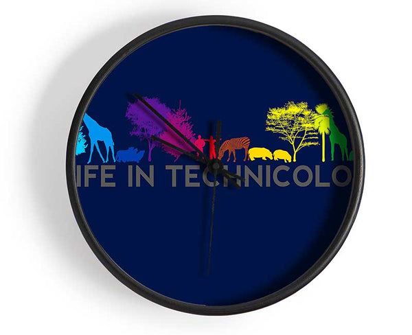 Life In Technicolor Clock - Wallart-Direct UK