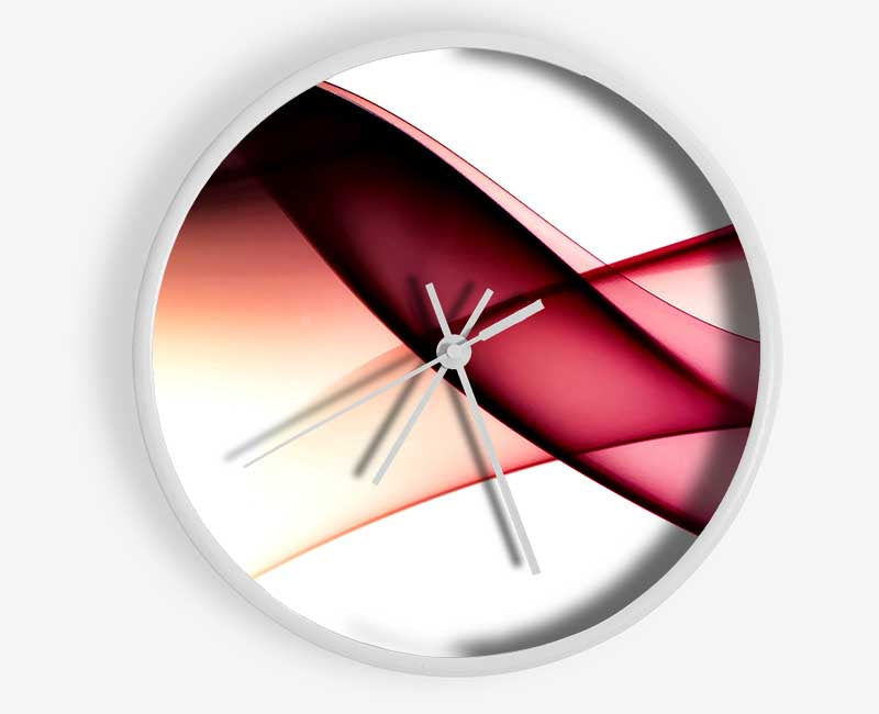 Pink Smoke Clock - Wallart-Direct UK