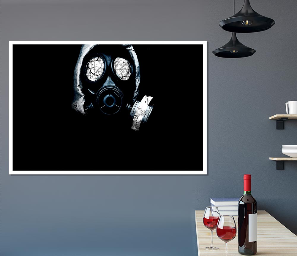 Gas Mask Print Poster Wall Art