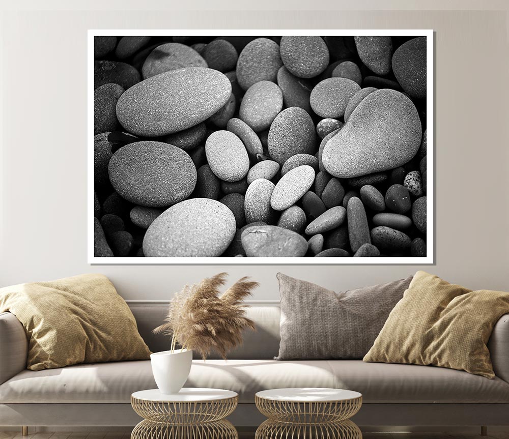 Amazing Love Rock B N W Print Poster Wall Art