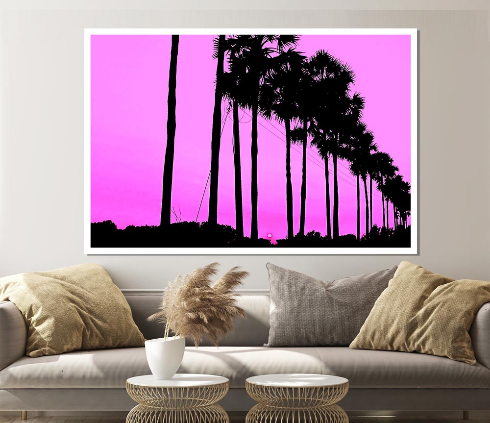 Cute Trees Print Poster Wall Art